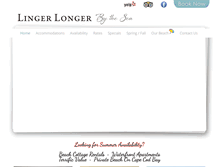 Tablet Screenshot of lingerlongerbythesea.com